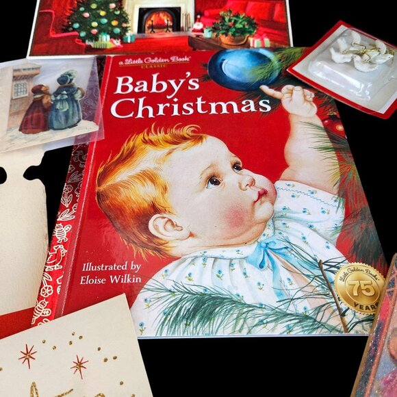 Vintage Holiday Baby Book & Instant Collection Card Ephemera and Decor Bundle - Picture 3 of 16